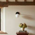 Load image into Gallery viewer, Glorica Glass Wall Sconce - Frosted Globe Light
