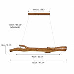 Załaduj obraz do przeglądarki galerii, Wood Color Resin Linear Branch Pendant Light