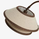 Cargar imagen en el visor de la galería, Lámpara de mesa apilada Tarivon – Pantalla de lino antiguo moderna para dormitorio y sala de estar