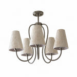 Cargar imagen en el visor de la Galería, Micahell Modern Shell Pendant Light – Sculptural Multi-Head Chandelier for Living Room