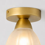 Load image into Gallery viewer, Gold finish ceiling canopy and fixing screw detail