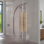 Load image into Gallery viewer, Modern Entry Door Handle – Large Push Pull Contemporary Door Handle