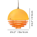 Load image into Gallery viewer, Sunset Bauhaus Disc Hanging Lamp – Warm Sunset Glow Pendant for Living Room and Lounge S1