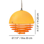 Load image into Gallery viewer, Sunset Bauhaus Disc Hanging Lamp – Warm Sunset Glow Pendant for Living Room and Lounge S1