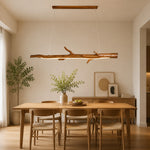Załaduj obraz do przeglądarki galerii, Wood Color Resin Linear Branch Pendant Light