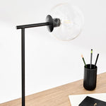 Load image into Gallery viewer, Brina Glass USB Table Lamp - Modern Bedside Desk Light with Style