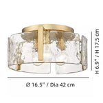 Afbeelding laden in galerijweergave, Lucien Moderne Golfglas Trommel Plafondlamp