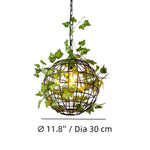 Afbeelding laden in galerijweergave, Verdeleia gelaagde hanglamp met plantenaccent – moderne hanglamp voor interieur van woningen