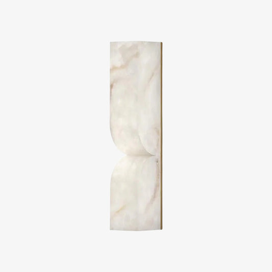 Albesque Curved Wall Lamp - Modern Alabaster Wall Lamp for Bedrooms and Living Rooms