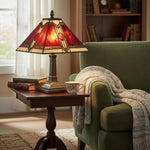 Afbeelding laden in galerijweergave, TiffStar Tiffany-tafellamp – Vintage stijl glas-in-lood geschikt voor slaapkamers en woonkamers