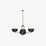 Carica immagine nel visualizzatore della Galleria, Lustrona Lampadario Multi-Luce con Paralumi a Cupola in Metallo - Design Moderno Semplificato per Sala da Pranzo