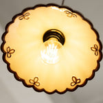 Cargar imagen en el visor de la Galería, French Vintage Scalloped Ceramic Pendant Light 12