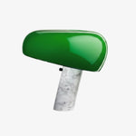 Afbeelding laden in galerijweergave, Slantia Amusante Ploy Tafellamp - Glazen Kap en Marmeren Voet Ontwerp voor Woonkamer of Slaapkamer N45