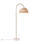Load image into Gallery viewer, Olvara Natural Rattan Bubble Floor Lamp - Kids Room Lighting with Boho Charm