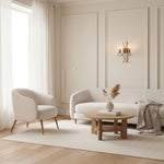 Afbeelding laden in galerijweergave, Foline Geborsteld Messing Wandlamp – Tijdloze Wandkandelaar voor Woonkamers en Gangen