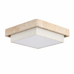 Załaduj obraz do przeglądarki galerii, Travertine Fabric Flush Mount Ceiling Light