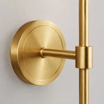 Załaduj obraz do przeglądarki galerii, Brass wall plate and arm detail