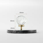 Load image into Gallery viewer, Modern Mushroom Cabinet Knob – Clear Glass Diamond Drawer Knobs