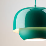 Load image into Gallery viewer, Clinco Dual-Layer Nested Metal Shades Colorful Pendant Light for Dining & Entryway