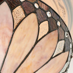 Afbeelding laden in galerijweergave, TF Brooklyn Tiffany semi-opbouw plafondlamp - geometrische glazen kap voor gangen of woonkamers