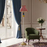 Afbeelding laden in galerijweergave, Festilo Circus Sculpturale Vloerlamp – Gebogen Boog Metaal Ontwerp Vloerlamp voor Woonruimtes