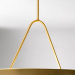 Load image into Gallery viewer, Plara Minimalist dome style hanging light with refined lines for home or commercial use