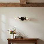 Load image into Gallery viewer, Lumio Globe Sleek Glass Globe Wall Lamp for Bathroom & Bedroom