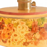 Cargar imagen en el visor de la Galería, Vintage floral ceramic pendant light detail and room view