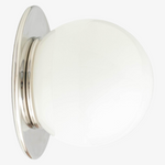Load image into Gallery viewer, Glorica Glass Solid Brass Vanity Sconce - Compact Flush Mount Globe Light