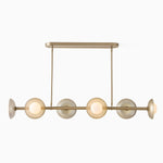 Load image into Gallery viewer, Elorina 6-Light Linear Chandelier - Modern Metal Light Fixture - Dining Room Lighting