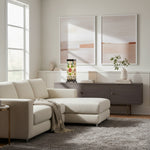 Afbeelding laden in galerijweergave, TF Angelique Art Nouveau glas-in-lood tafellamp - handgemaakt bloemmotief voor woonkamer