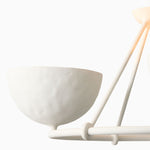 Cargar imagen en el visor de la galería, Lámpara de araña Plara Multi-Light – Poliresina y yeso modernos para comedor y vestíbulo