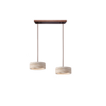 Load image into Gallery viewer, Wabi Sabi Style Travertine Stone Pendant Light