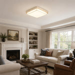 Załaduj obraz do przeglądarki galerii, Travertine Fabric Flush Mount Ceiling Light