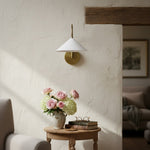 Load image into Gallery viewer, Curva Metal Curved Arm Modern Wall Sconce for Bedroom & Hallway