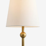 Load image into Gallery viewer, Serena Iron Table Lamp – Clean Lines and a Soft Linen Shade for Home Office or Bedside