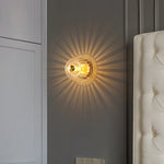 Cargar imagen en el visor de la Galería, Luz de techo contemporánea de latón y vidrio Clara Rays