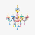Cargar imagen en el visor de la Galería, Colorful Metal Kids Room Chandelier for Bedroom