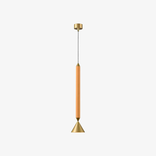 Vertara Lámpara Colgante Cónica Minimalista – Lámpara Colgante Arquitectónica Elegante para Comedor y Cocina