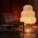 Bild in die Galerieansicht laden, Japanische Wabi Sabi weiße Reispapier Tischlampe