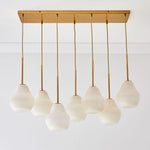 Load image into Gallery viewer, Rivrona Contemporary 7-Light Chandelier - Modern Glass Lighting for Dining Rooms