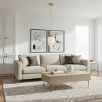 Afbeelding laden in galerijweergave, Cavara meerlaagse glazen staafkroonluchter – gelaagde messing hanglamp voor eetkamer en entree