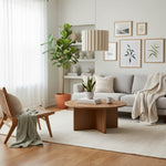 Afbeelding laden in galerijweergave, Velura hanglamp - Beige linnen kap voor eetkamer en woonkamer