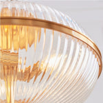 Load image into Gallery viewer, Luntra Contemporary Multi-Light Pendant with Textured Glass for Bedrooms and Hallways