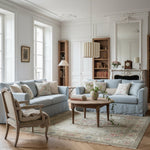 Afbeelding laden in galerijweergave, Velura hanglamp - Beige linnen kap voor eetkamer en woonkamer