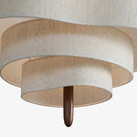 Charger l'image dans la visionneuse de la galerie, Softlume Suspension en Tissu Superposé - Lampe Abat-jour Sculpturale Douce pour Éclairage Ambiant à la Maison