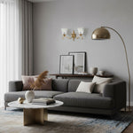 Load image into Gallery viewer, Lunetal Double-Head Wall Sconce – Vintage Metal Glass for Hallway and Bedroom