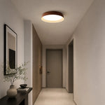 Cargar imagen en el visor de la Galería, Wabi-Sabi Wood Color LED Flush Mount Ceiling Light