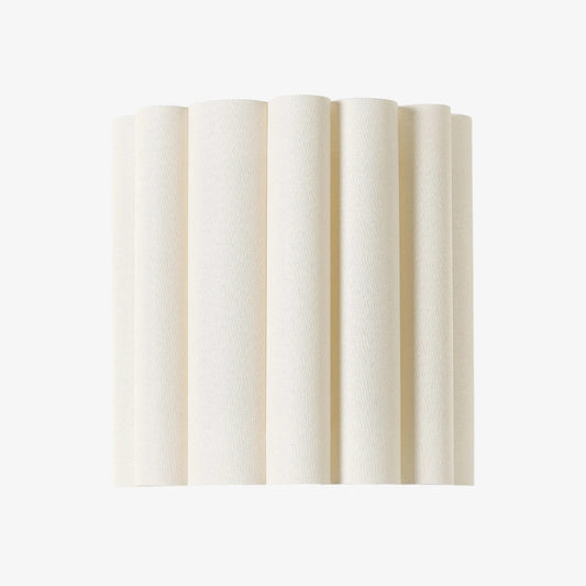 Aplique de Pared Velura con Pliegues de Lino - Diseño Suave de Tela Plisada para Iluminación Ambiental en Dormitorio o Pasillo