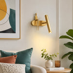 Carica l'immagine nella visualizzazione Galleria, Warm wall sconce in bedroom reading corner